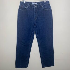 Vintage 2002 Tommy Hilfiger Size 12 R/31 Women's Deep Blue Relaxed Jeans